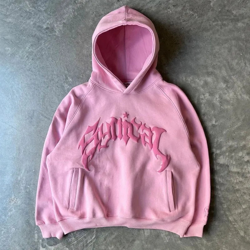 Harajuku Brief Gedrukte Hoodie | Loose Fit | Stijlvolle Casual Streetwear - Comfortabele Oversized Pasvorm