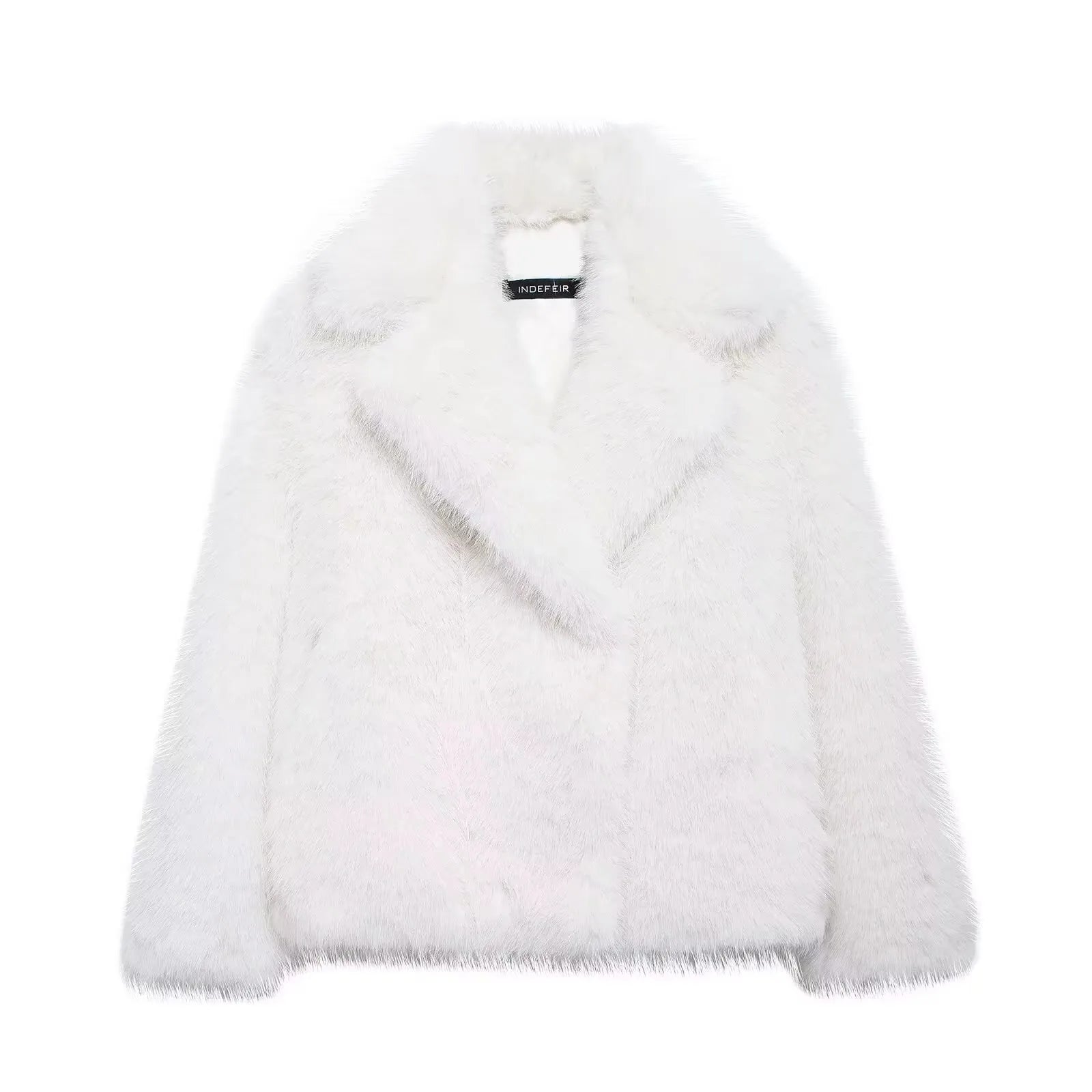 Visconte | Dames Wintermantel | Fluffy kunstbont jas, reverskraag, losse pasvorm, warme winterjas