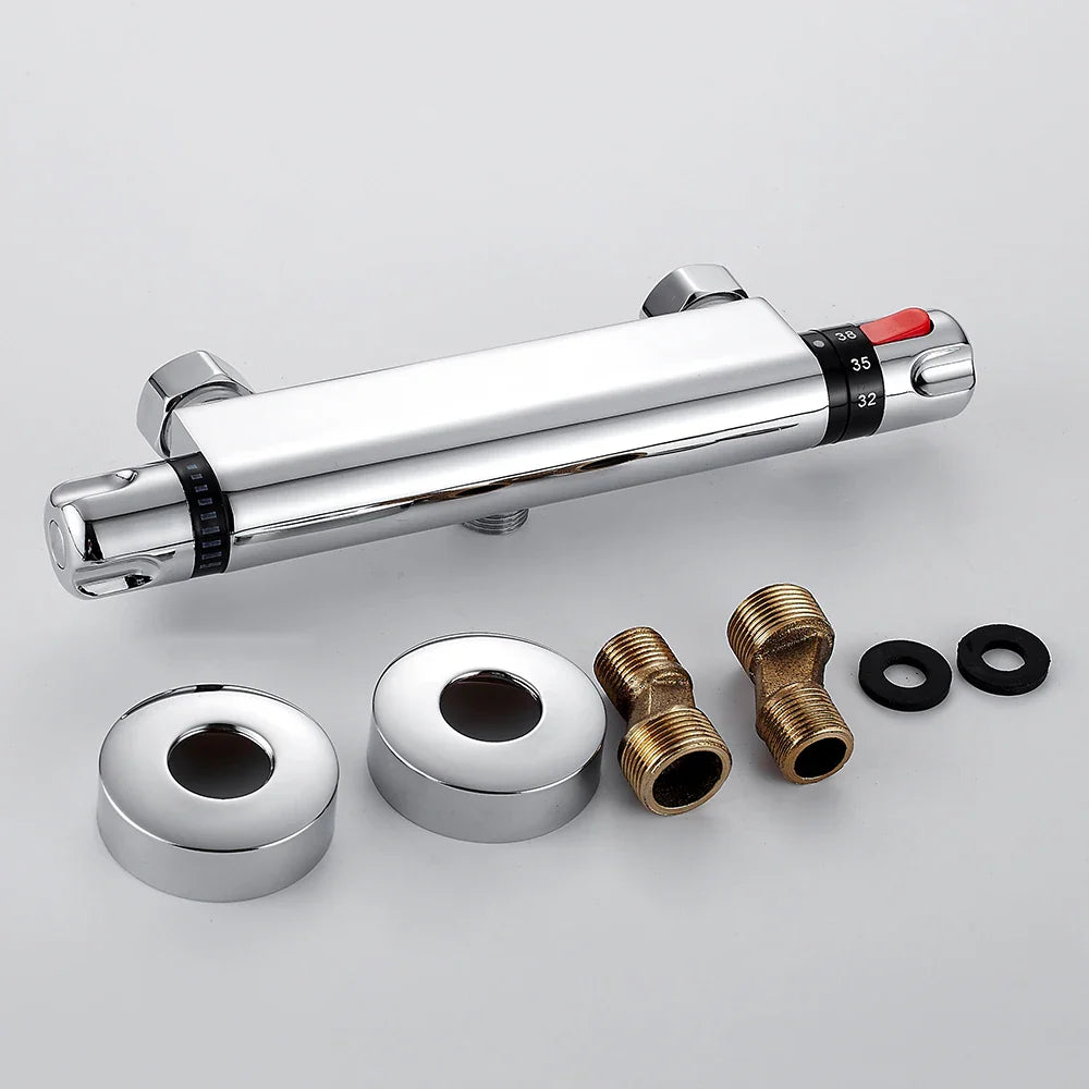 TempControl | Chromen Thermostatische Douchekraan