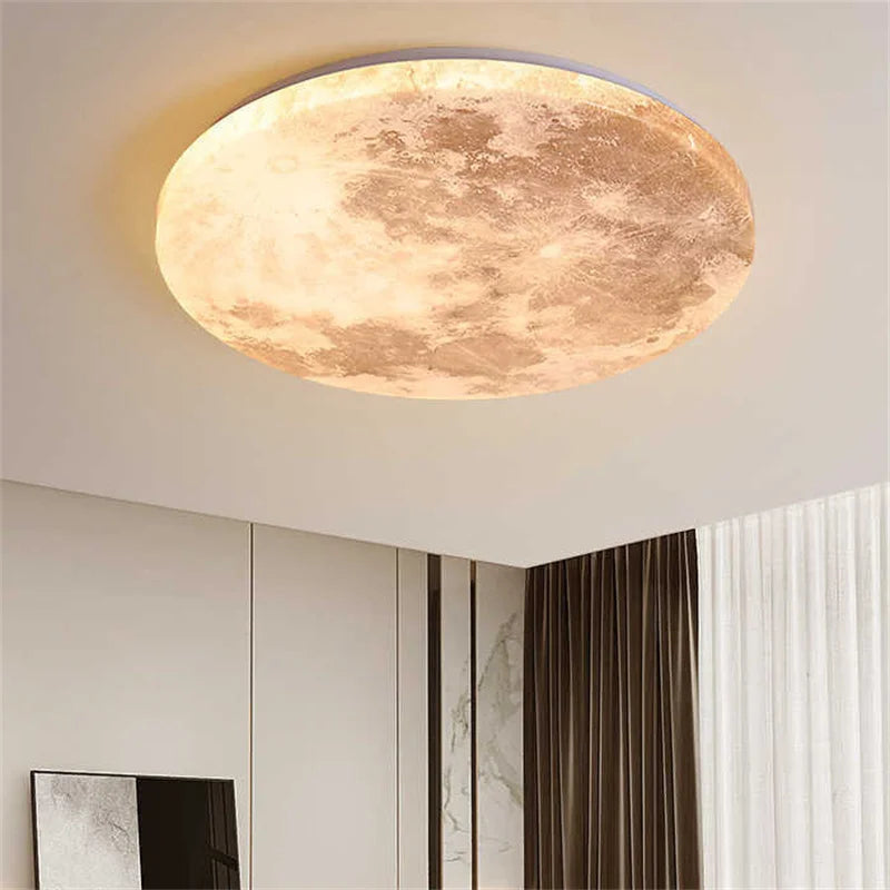 MoonAura Maan LED Lamp | Dimbaar | Ø26-40 cm | Kleurwissel met Afstandsbediening | Geschikt voor Slaapkamer, Hal & Badkamer | Moderne Minimalistische Stijl | Energiezuinig | Eenvoudige Installatie