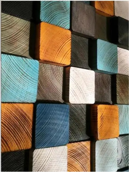 3D Muurdecor Kubus | Wanddecoratie | Kleurrijke Blokkendoos Kunst