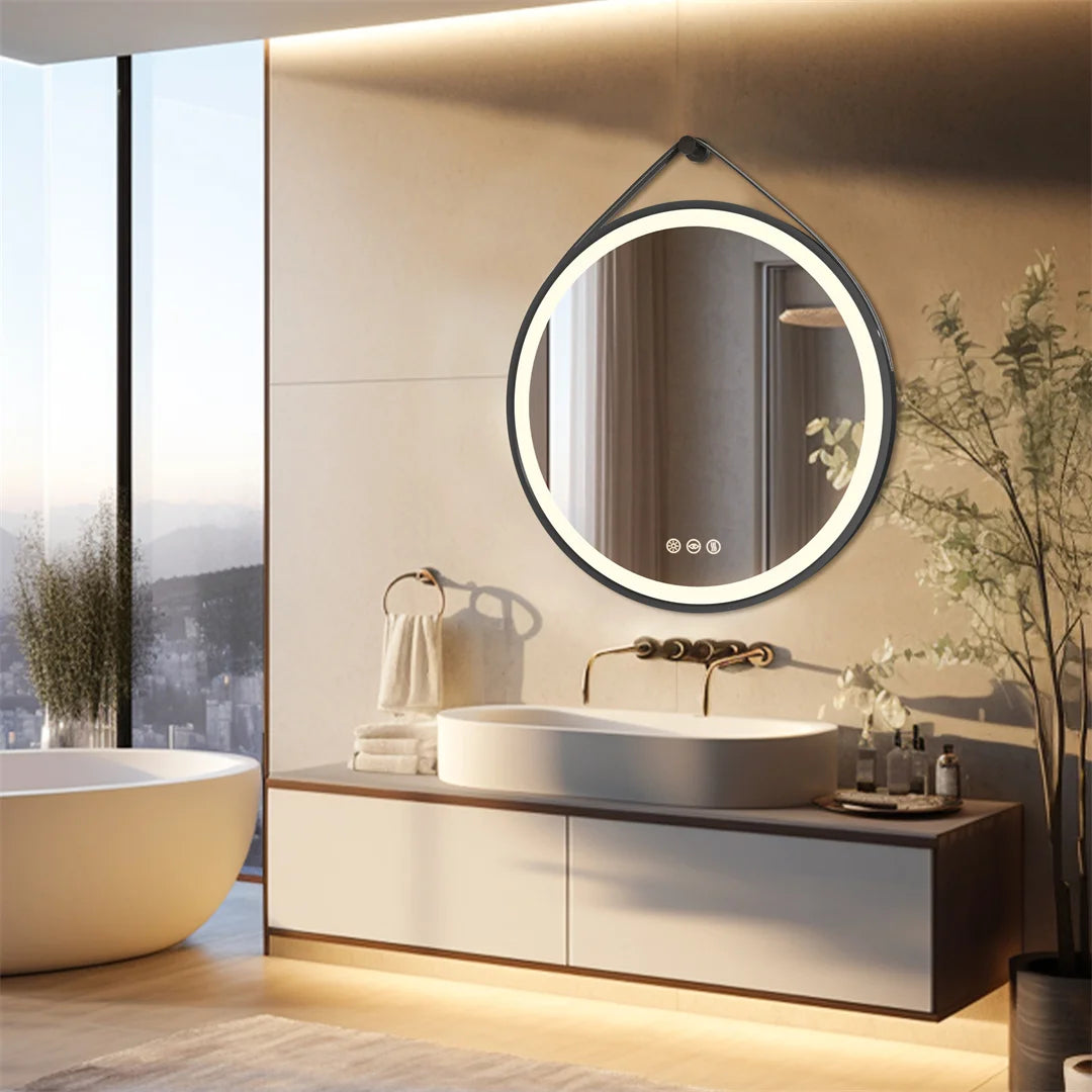 Grote Ronde Spiegel met LED | Spiegel | Moderne Verlichte Badkamerspiegel