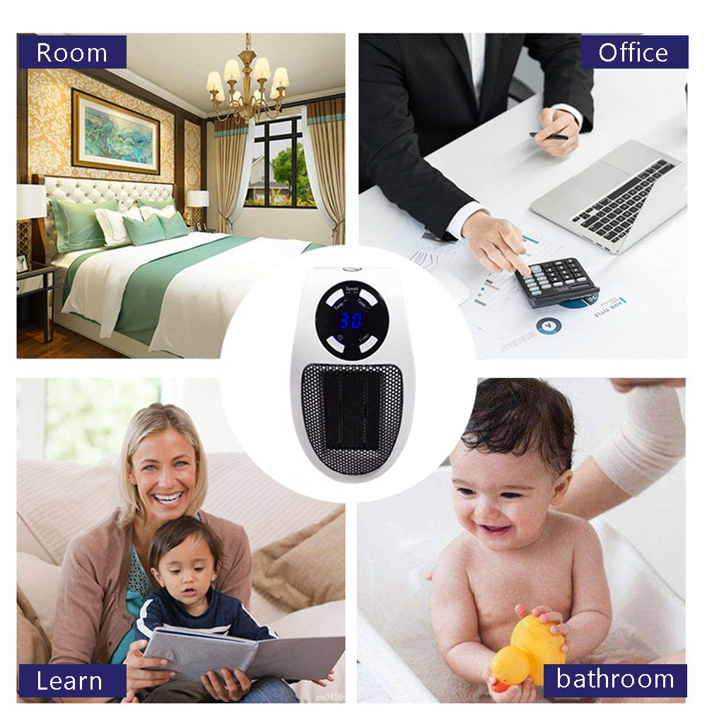 HeatWave - Draagbare elektrische kachel met afstandsbediening