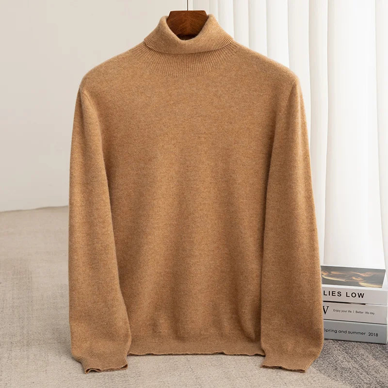 Business Wool Turtleneck | High Quality Materials - Warm and Cozy - Fall - Ideal for Formal and Informal Occasions