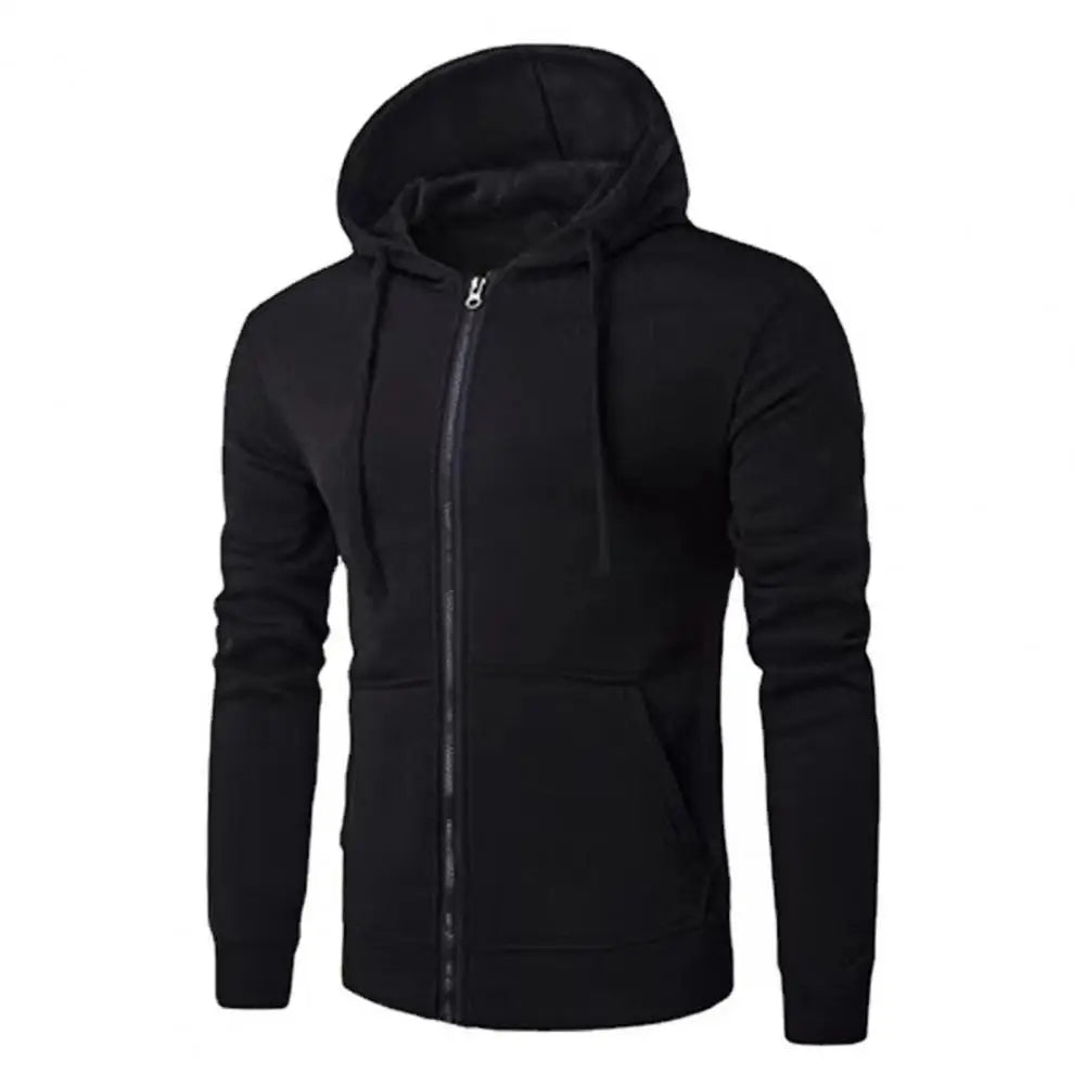 FlexGear Herfst Heren Hoodie Sweatshirt Slim Fit Lange Mouw | Hoodie | Casual Sweatshirt met Rits Sluiting, Mode Jasje voor Mannen