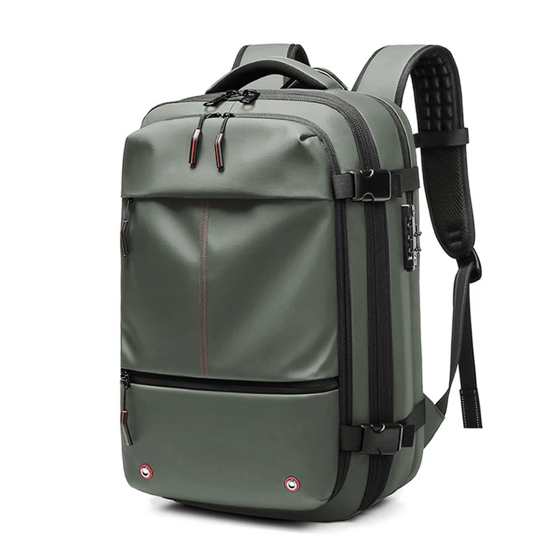 TRAVELPRO+| Laptop Rugzak 17 Inch | Geschikt voor Ryanair Transavia en meer, vacuum compressie design, uitbreidbare rugzak voor werk en reizen