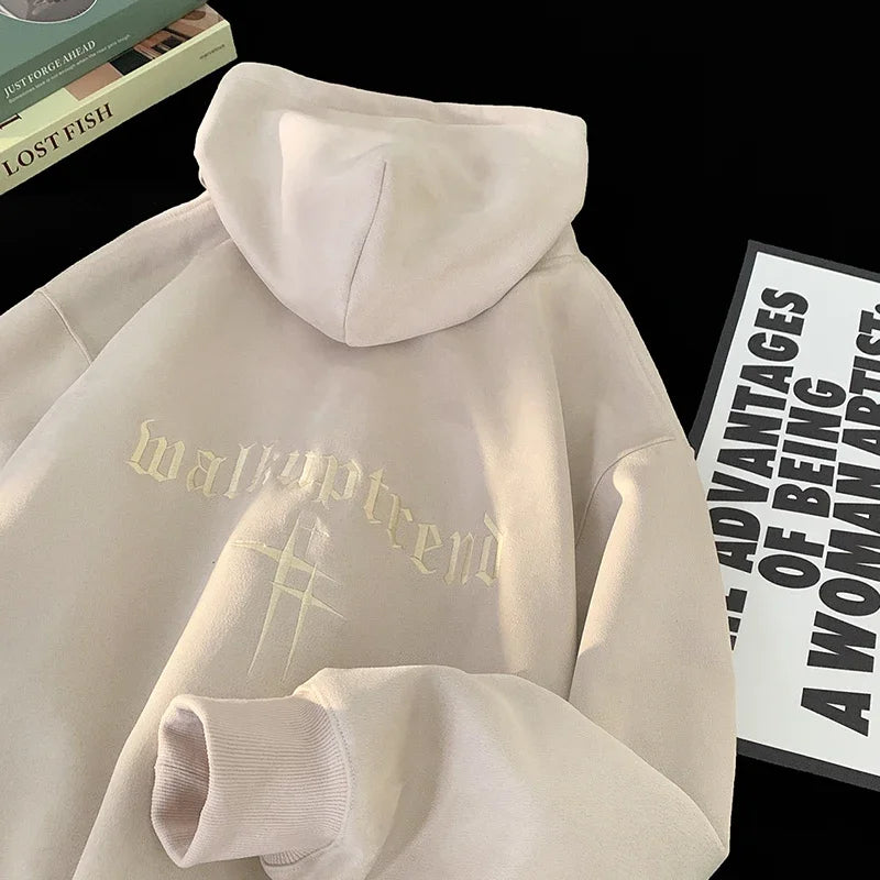 Hoodie | Regular Fit | Suède Stijl - College Fashion - Comfortabel en Warm voor Herfst en Winter