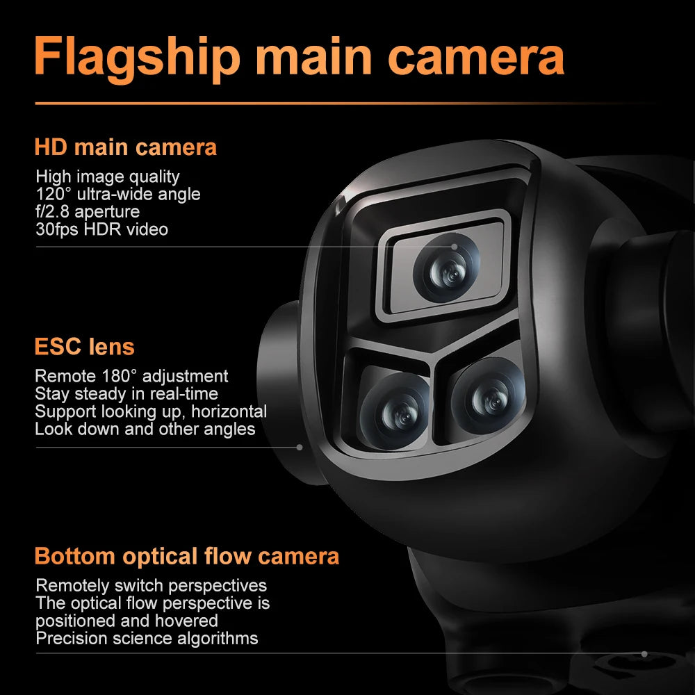 AeroPro Drone 4K UHD Dual Camera 5G WIFI Opvouwbare Quadcopter | Drone | Professionele Drone met Brushless Motor, FPV & Luchtfotografie