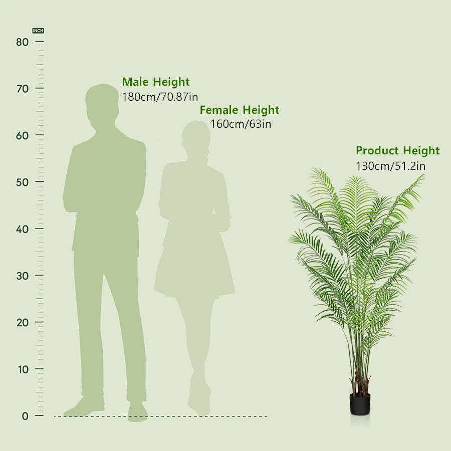 130cm Grote Kunstpalm Met Pot | Tropische Nepplant | Binnen & Buiten Interieurdecoratie
