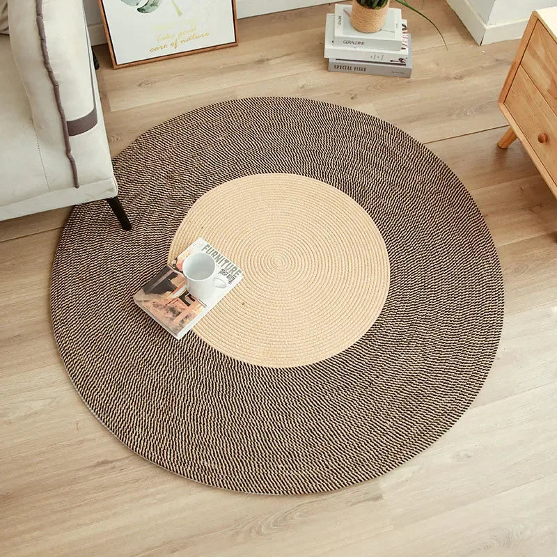 WeaveNest - Luxe Jute Vloerkleed voor Slaapkamer en Woonkamer Decoratie