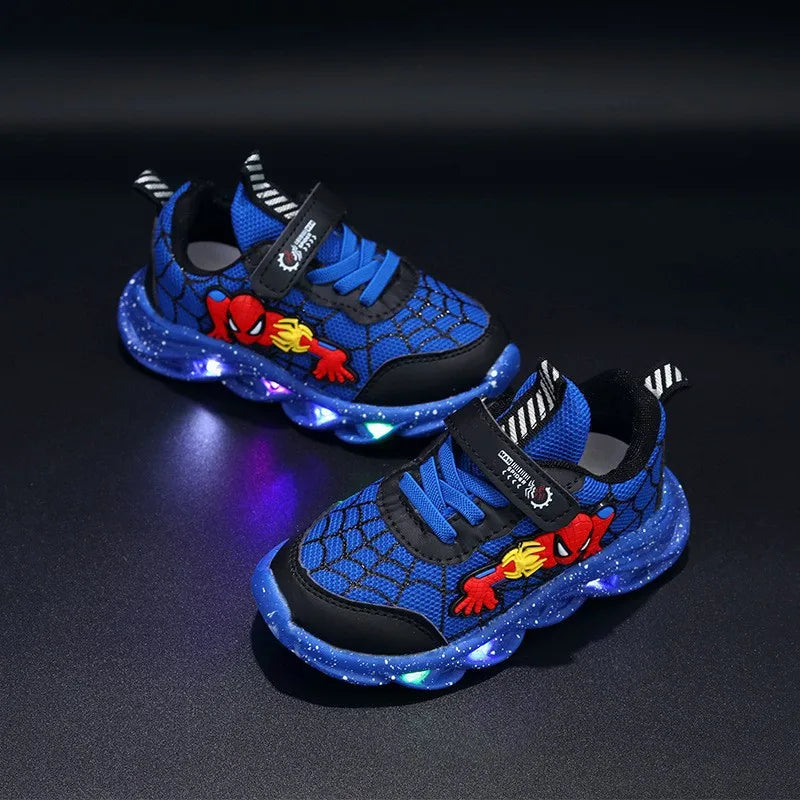 Spider-Man Sneakers | Jongens Sportschoenen Met LED-Verlichting - Comfortabel & Casual