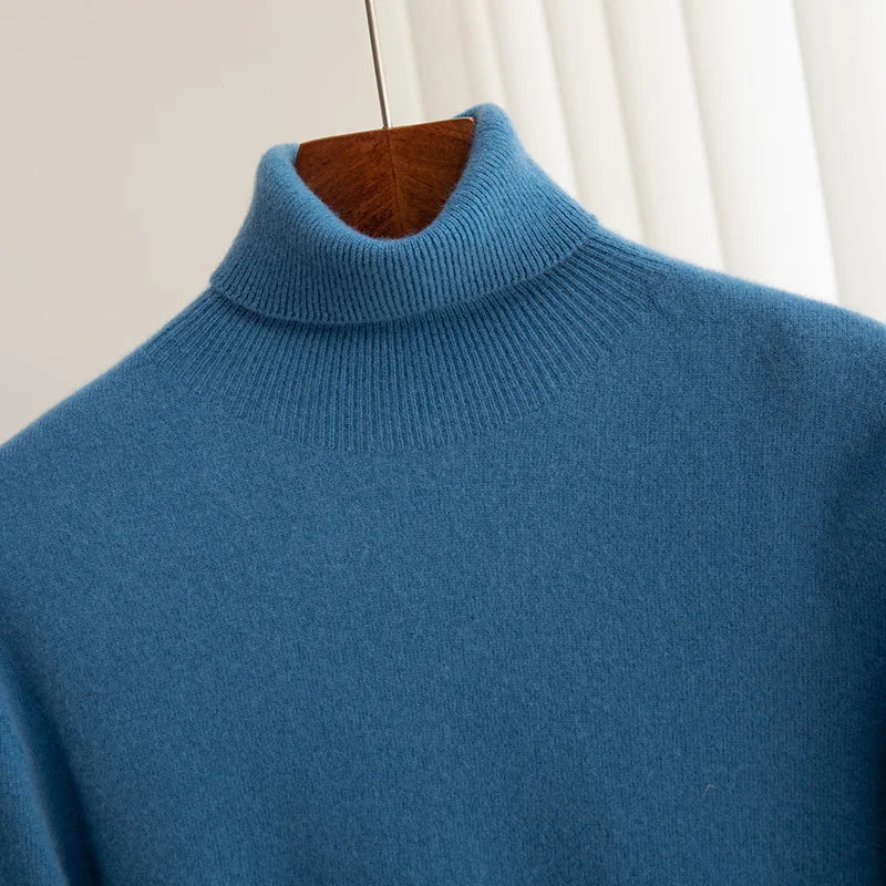 Business Wool Turtleneck | High Quality Materials - Warm and Cozy - Fall - Ideal for Formal and Informal Occasions