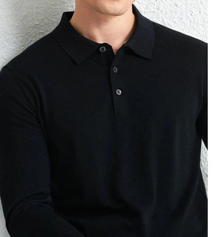 Slim fit wool autumn sweater | High quality materials - Warm and cozy - autumn - Ideal for formal and informal occasions