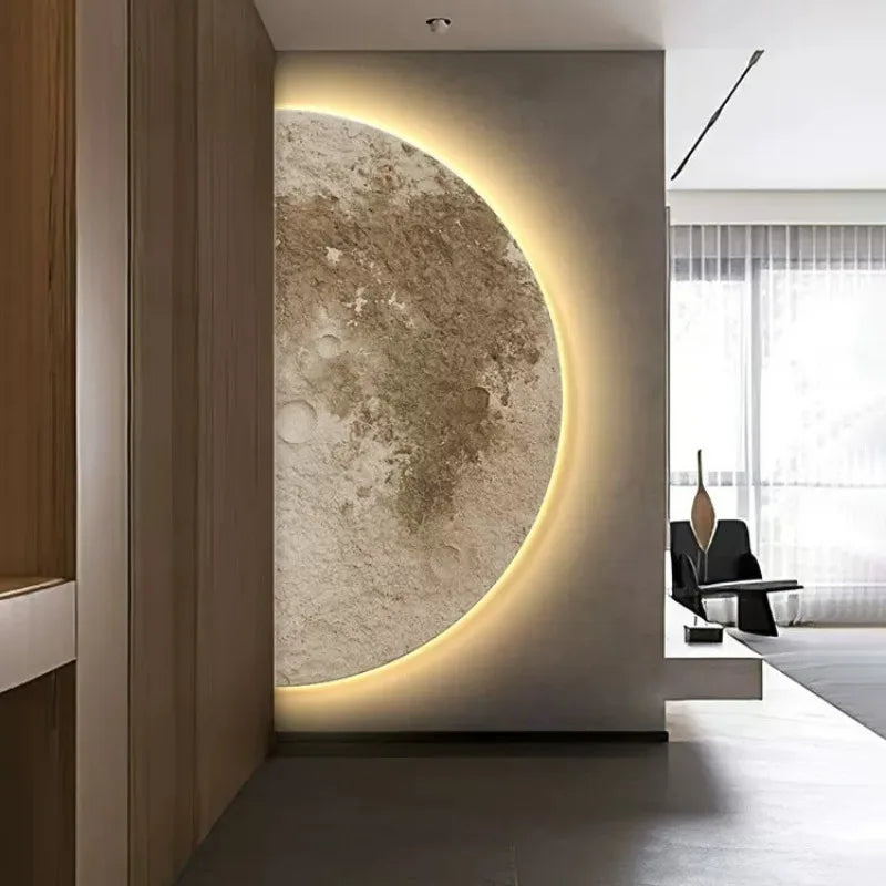 Realistische Maan Muurlamp | Verlichting | Sferische Maan Wandverlichting