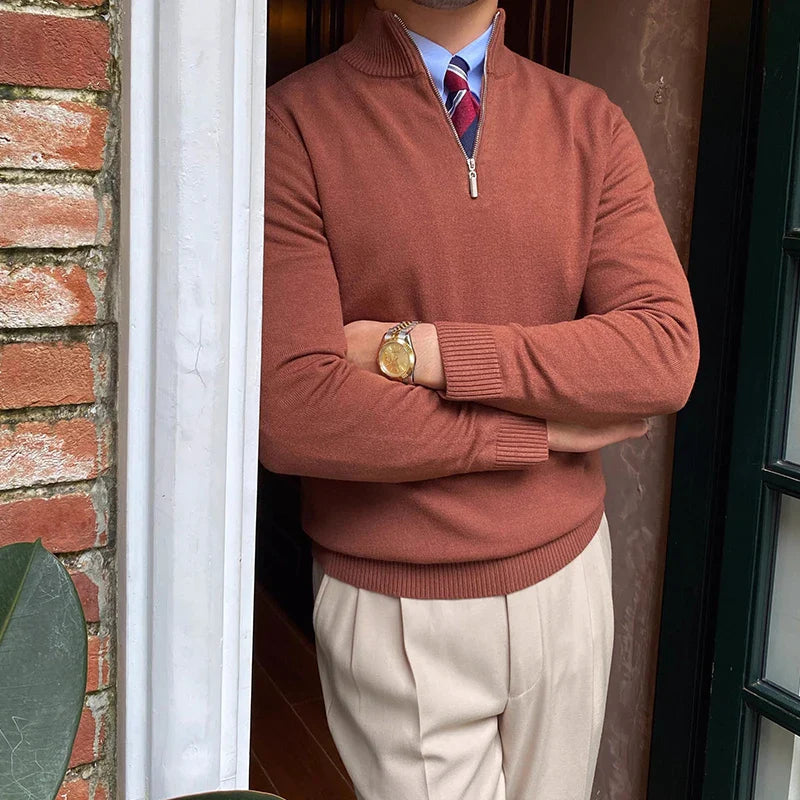 Knitted sweater autumn sweater | High Quality Materials - Warm and Cozy - Autumn - Ideal for Formal and Informal Occasions