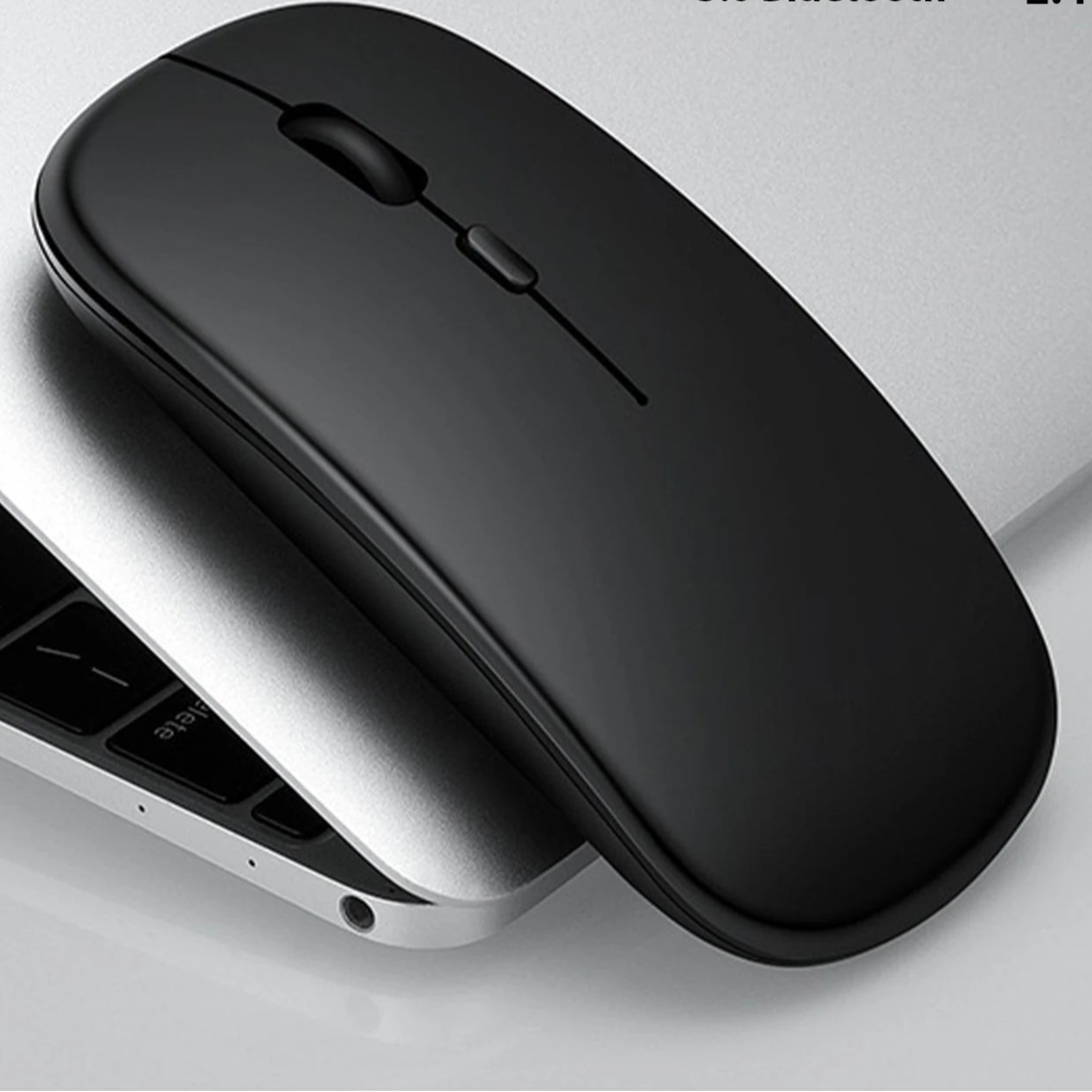 ClickPro Draadloze Gaming Muis Oplaadbaar Ergonomisch Stil Design | Gaming Muis | Draadloze Muis voor Laptop, PC, iPad & Tablets