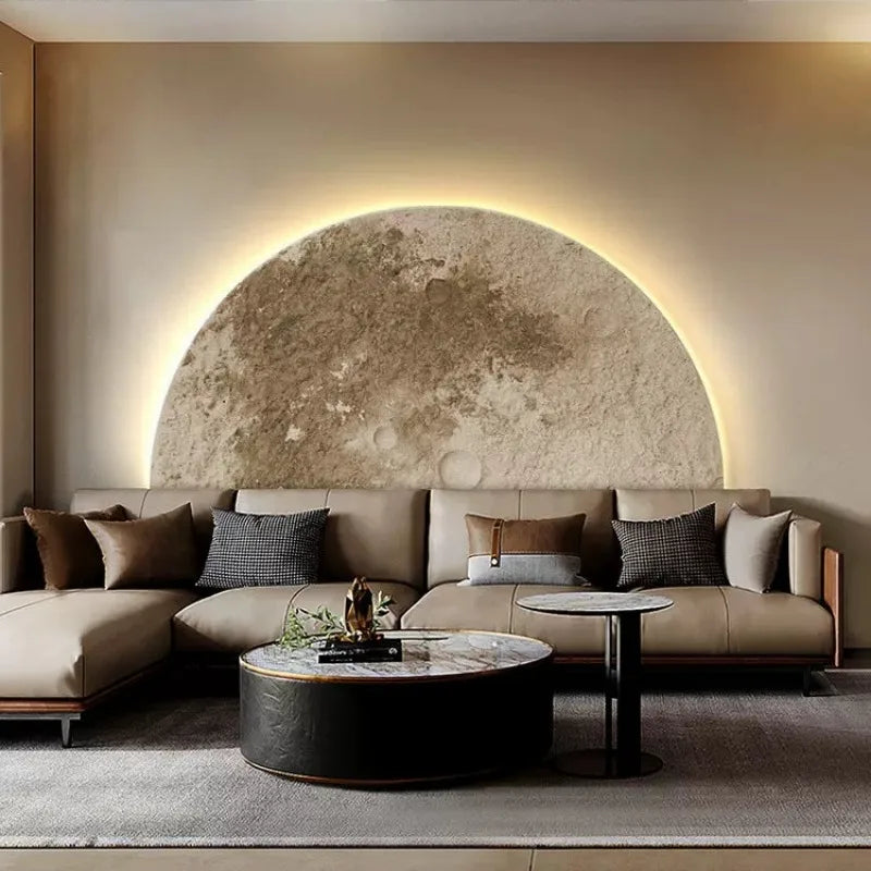 Realistische Maan Muurlamp | Verlichting | Sferische Maan Wandverlichting