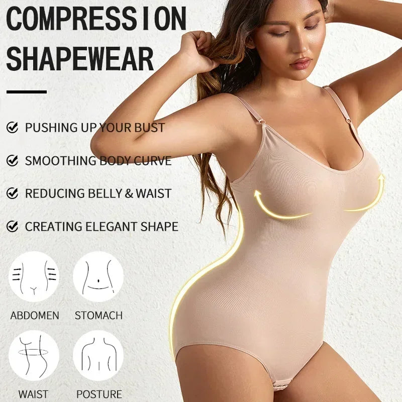 INSHAPE Bodysuit Dames | Shapewear | Corrigerend Ondergoed voor een Slanke Silhouet