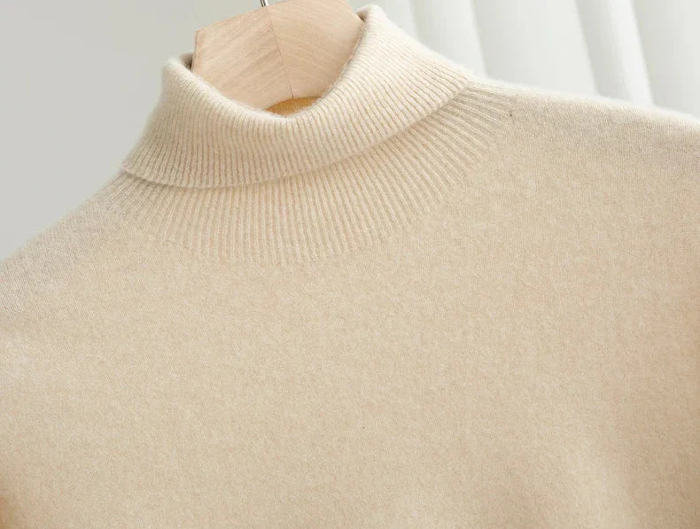 Business Wool Turtleneck | High Quality Materials - Warm and Cozy - Fall - Ideal for Formal and Informal Occasions