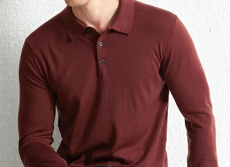Slim fit wool autumn sweater | High quality materials - Warm and cozy - autumn - Ideal for formal and informal occasions