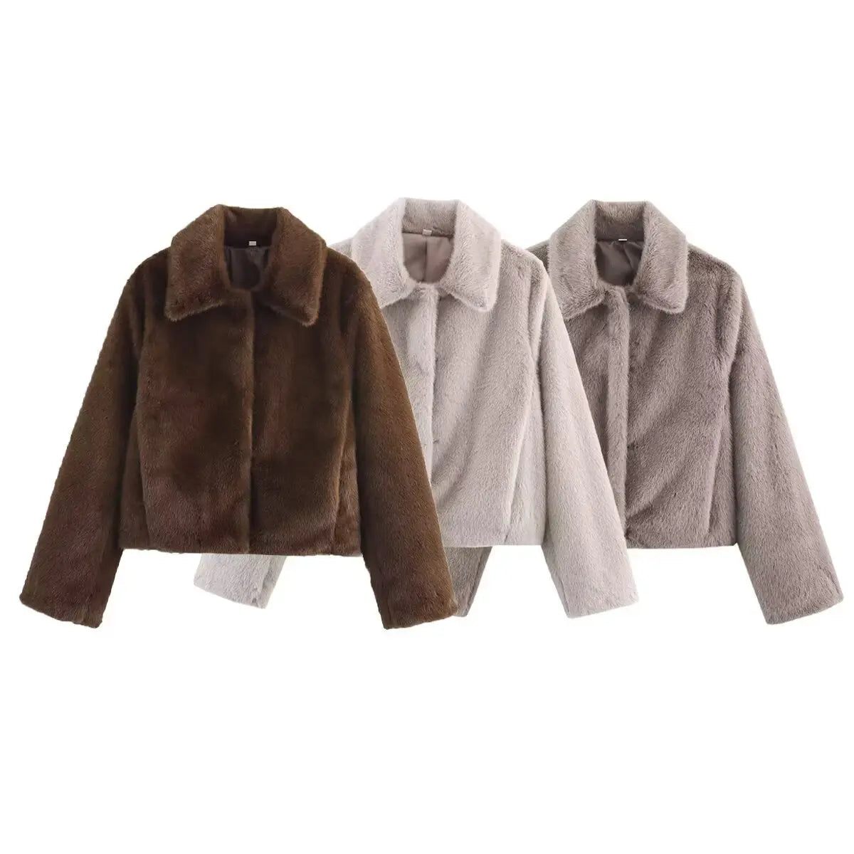 Visconte Dames Herfstjas – Lange Bruine Jas met Revers, Knopen en Losse Pasvorm, Elegant voor Najaar en Winter