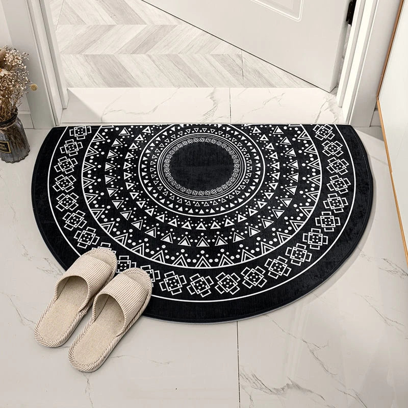 BohoVibes | Luxe Noordse Halve Cirkel Deurmat voor een Stijlvolle Entree in jouw Huis