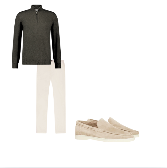 Outfit Heren Bruin/Beige | Elegant - Comfortabel - Zakelijk - Ademend - Hoogwaardig Suède - Merinowol