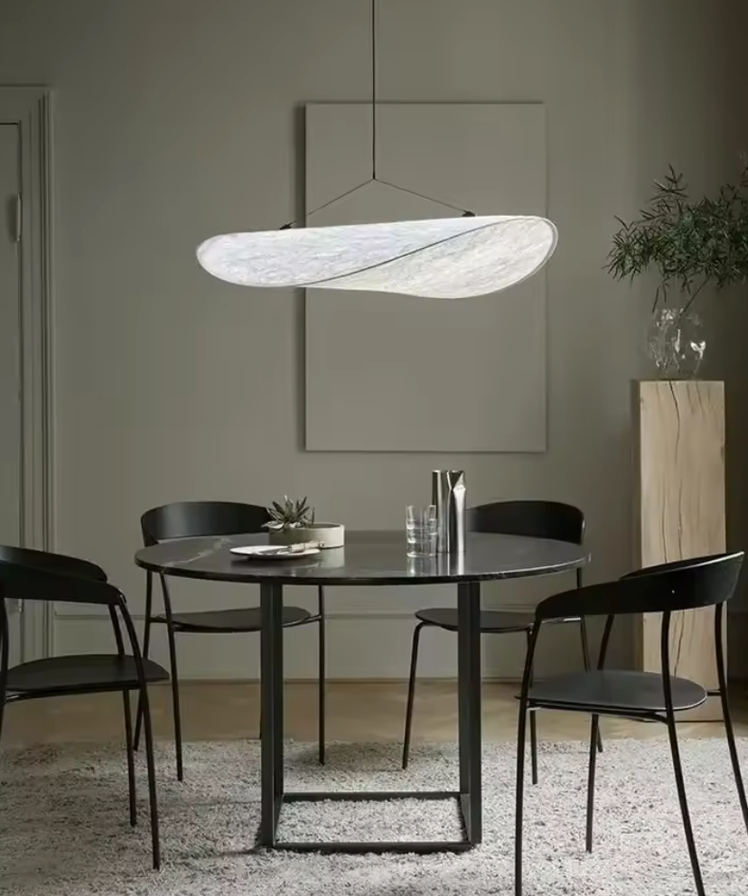 Japandi Stijl | Zijden Plafondlamp | Elegante Hanglamp | Zachte Verlichting | Luxe Stoffen | Moderne en Traditionele Inrichtingen | Duurzaam en Milieuvriendelijk | Afmetingen: 40/60/80/100 cm | LED Inclusief