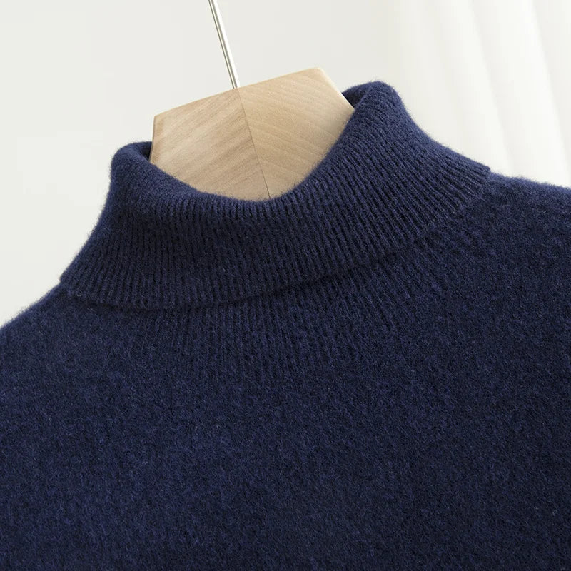 Business Wool Turtleneck | High Quality Materials - Warm and Cozy - Fall - Ideal for Formal and Informal Occasions