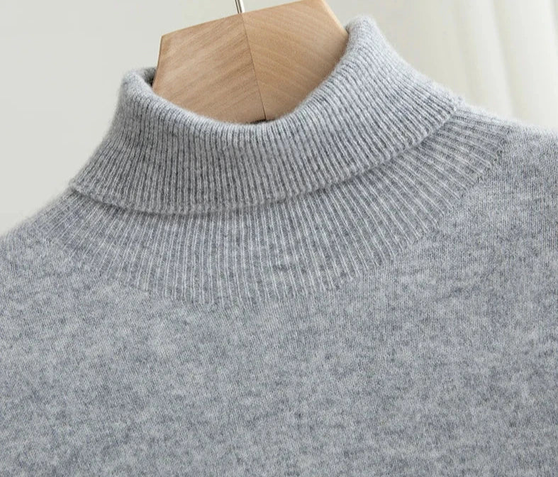 Business Wool Turtleneck | High Quality Materials - Warm and Cozy - Fall - Ideal for Formal and Informal Occasions