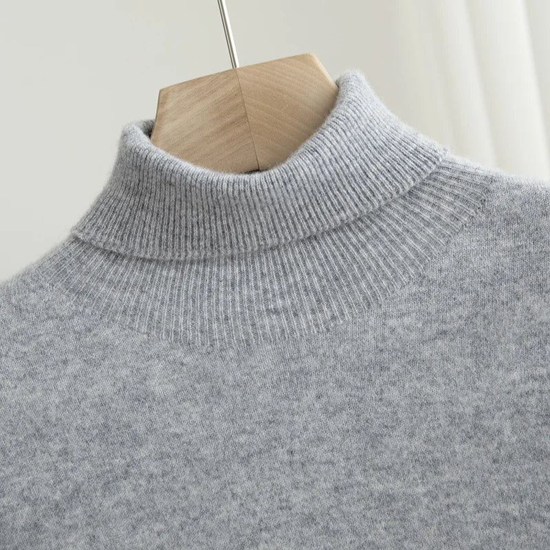 Business Wool Turtleneck | High Quality Materials - Warm and Cozy - Fall - Ideal for Formal and Informal Occasions