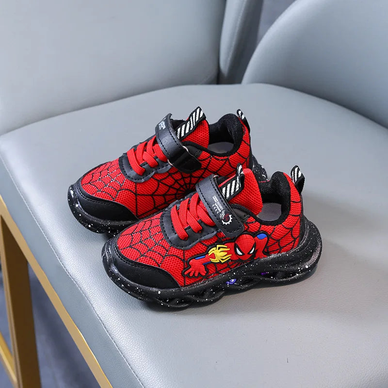 Spider-Man Sneakers | Jongens Sportschoenen Met LED-Verlichting - Comfortabel & Casual