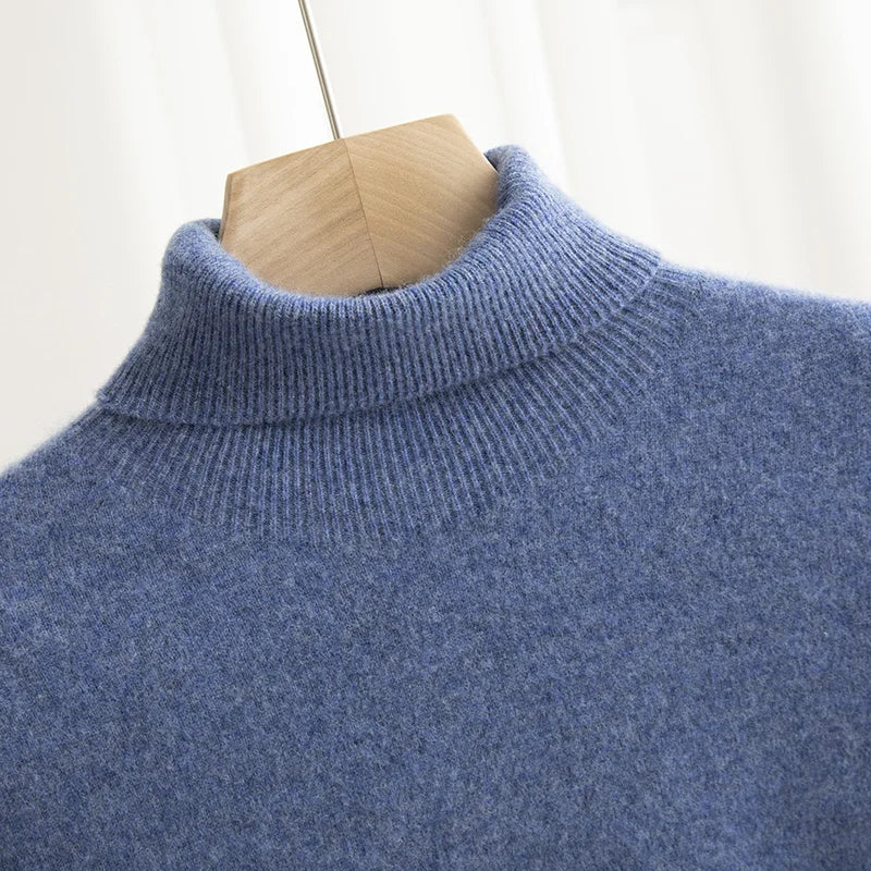 Business Wool Turtleneck | High Quality Materials - Warm and Cozy - Fall - Ideal for Formal and Informal Occasions