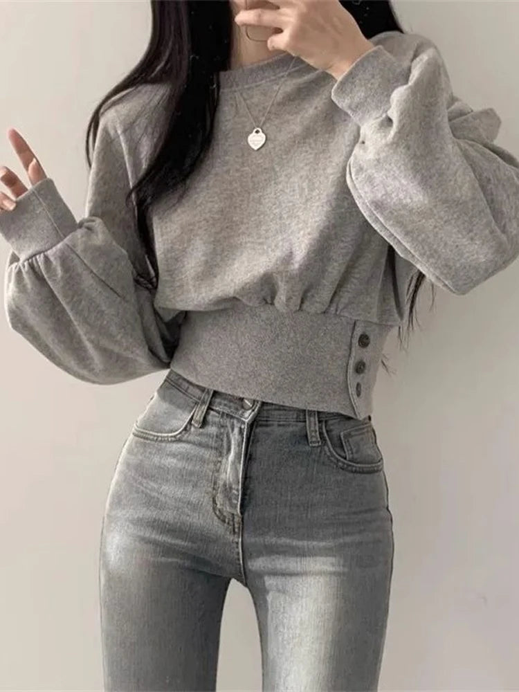 Hoodie | Regular Fit | Casual Knoopdetails - Lange Mouwen - Ideaal voor Koreaanse Streetwear