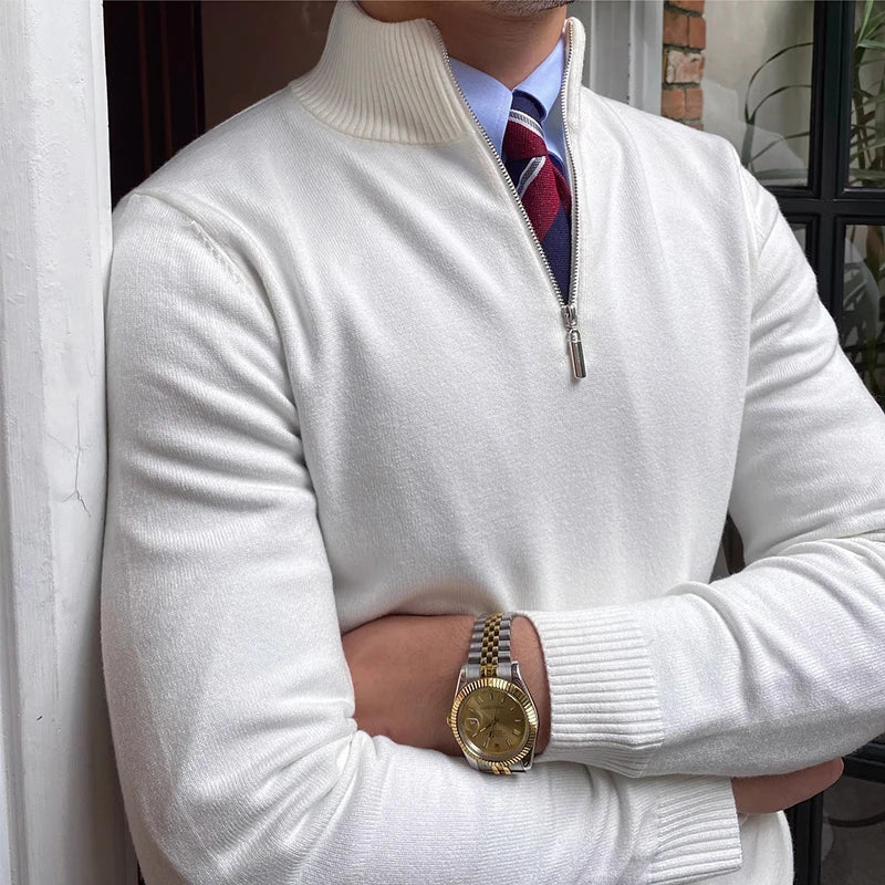 Knitted sweater autumn sweater | High Quality Materials - Warm and Cozy - Autumn - Ideal for Formal and Informal Occasions