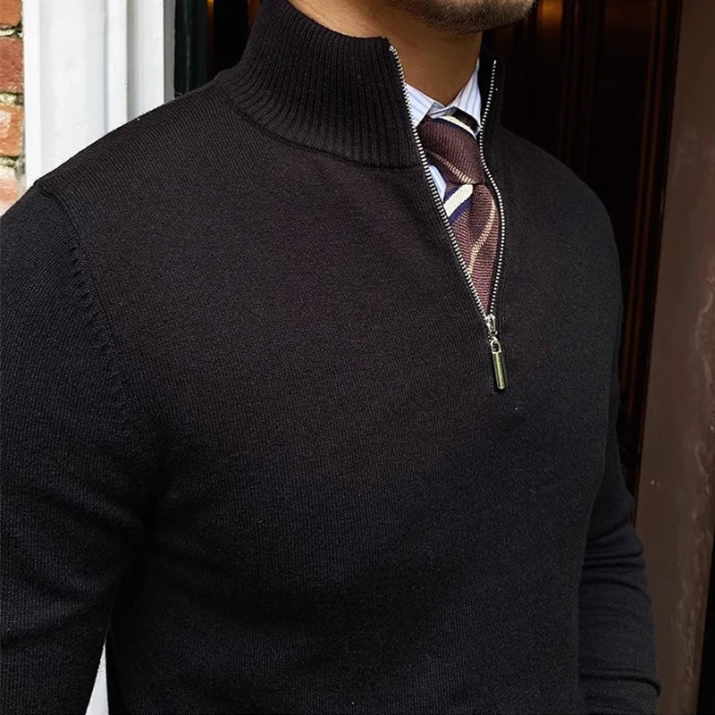 Knitted sweater autumn sweater | High Quality Materials - Warm and Cozy - Autumn - Ideal for Formal and Informal Occasions