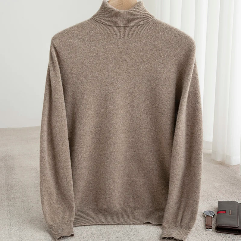 Business Wool Turtleneck | High Quality Materials - Warm and Cozy - Fall - Ideal for Formal and Informal Occasions