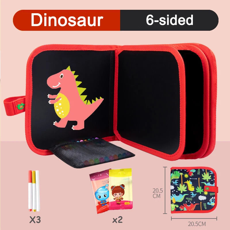 DoodlePal | Uitwisbaar tekenboek voor peuters | Uitwisbaar Tekenboek Peuters Herbruikbaar – Montessori Educatief Aquarel Doodle Boek, Leerzaam Cadeau voor Kleuters