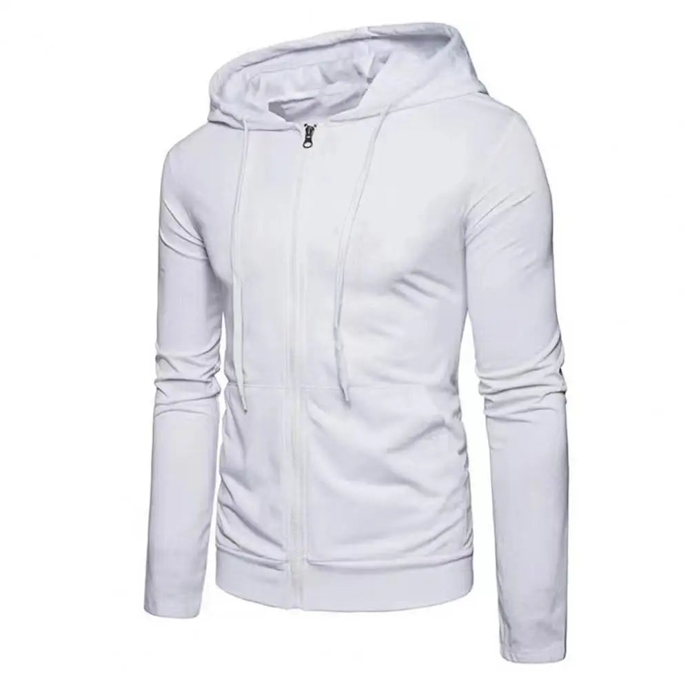 FlexGear Herfst Heren Hoodie Sweatshirt Slim Fit Lange Mouw | Hoodie | Casual Sweatshirt met Rits Sluiting, Mode Jasje voor Mannen