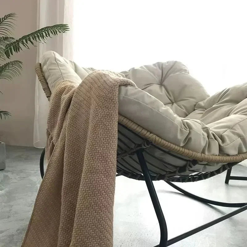 Rotan Relaxstoel - Loungestoel met Luxe Design voor Comfortabel Ontspannen, Ideaal voor Woonkamer of Balkon