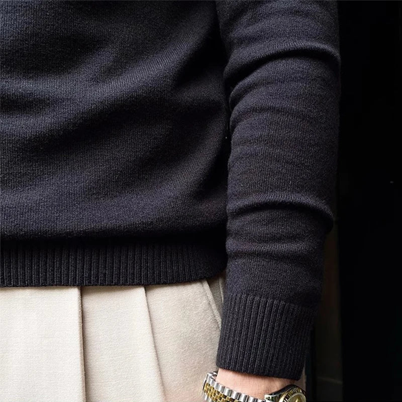 Knitted sweater autumn sweater | High Quality Materials - Warm and Cozy - Autumn - Ideal for Formal and Informal Occasions
