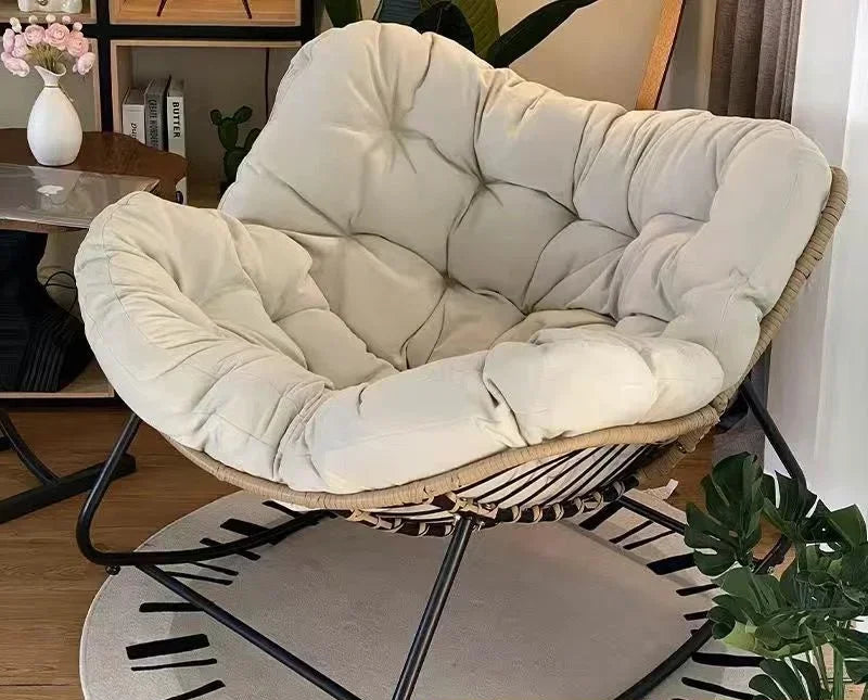 Rotan Relaxstoel - Loungestoel met Luxe Design voor Comfortabel Ontspannen, Ideaal voor Woonkamer of Balkon