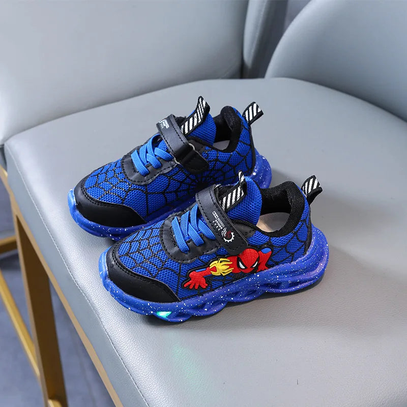 Spider-Man Sneakers | Jongens Sportschoenen Met LED-Verlichting - Comfortabel & Casual