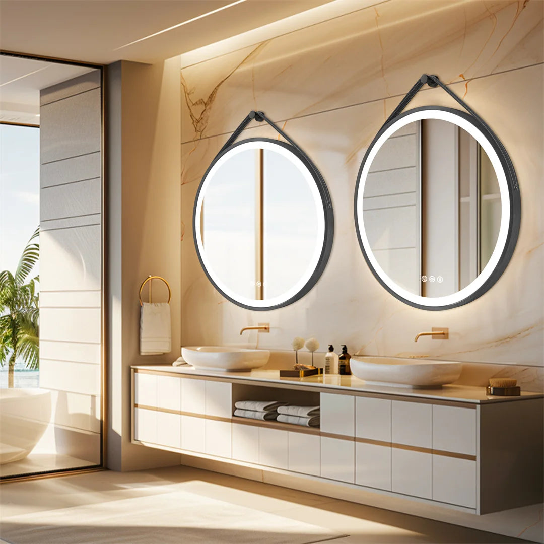 Grote Ronde Spiegel met LED | Spiegel | Moderne Verlichte Badkamerspiegel