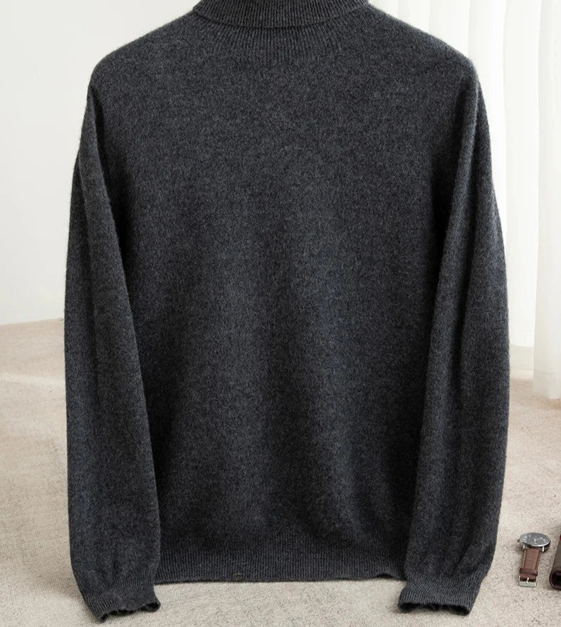 Business Wool Turtleneck | High Quality Materials - Warm and Cozy - Fall - Ideal for Formal and Informal Occasions