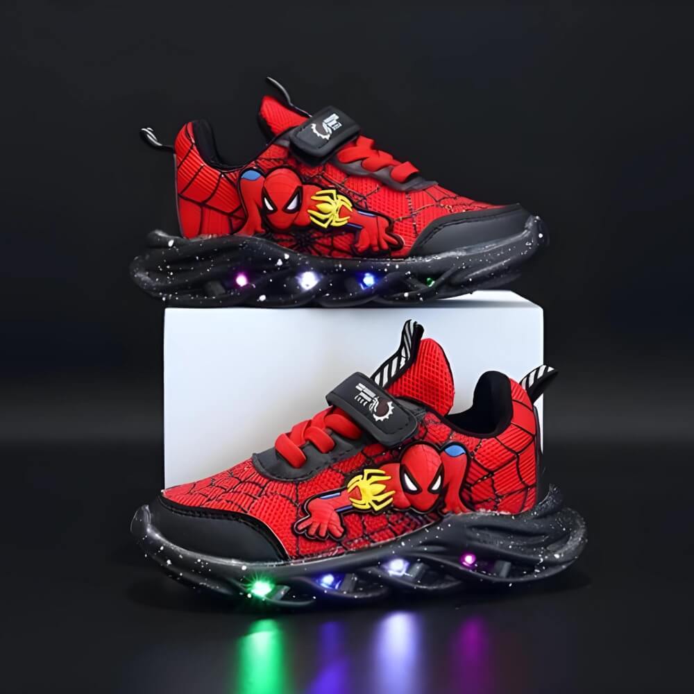 Superheld LED Sneaker - Stoere schoenen met lichtjes voor kinderen