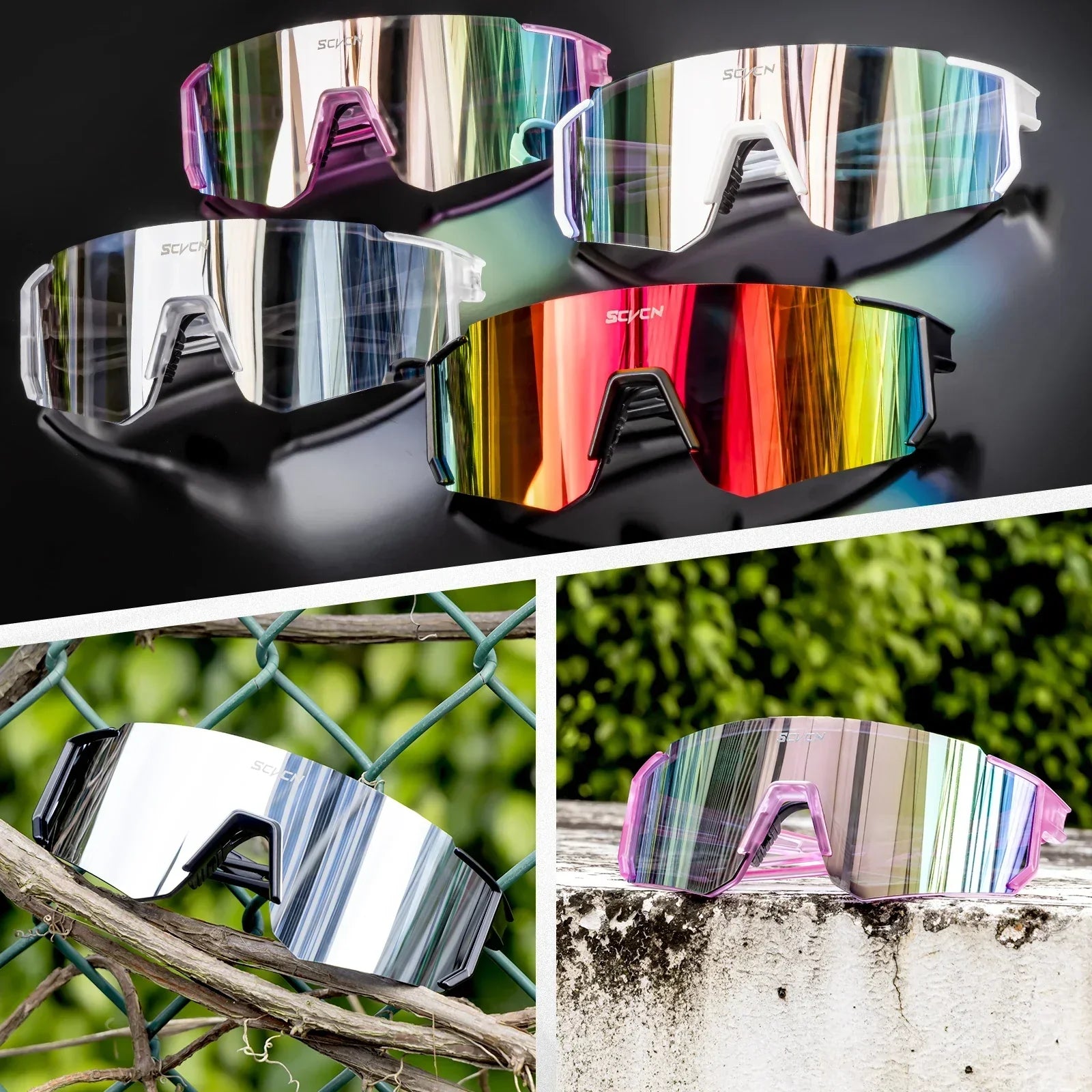 Sportzonnebril – Wraparound Lens met UV400 Filter & Ultralicht Design