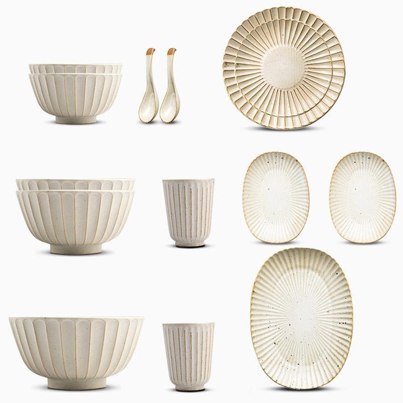 21-Piece Stoneware Dinner Set - Compleet Servies voor Elke Gelegenheid