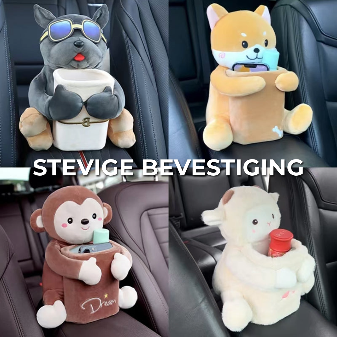 PawPouch Organizer | Schattige opbergers voor in de auto met dierenthema