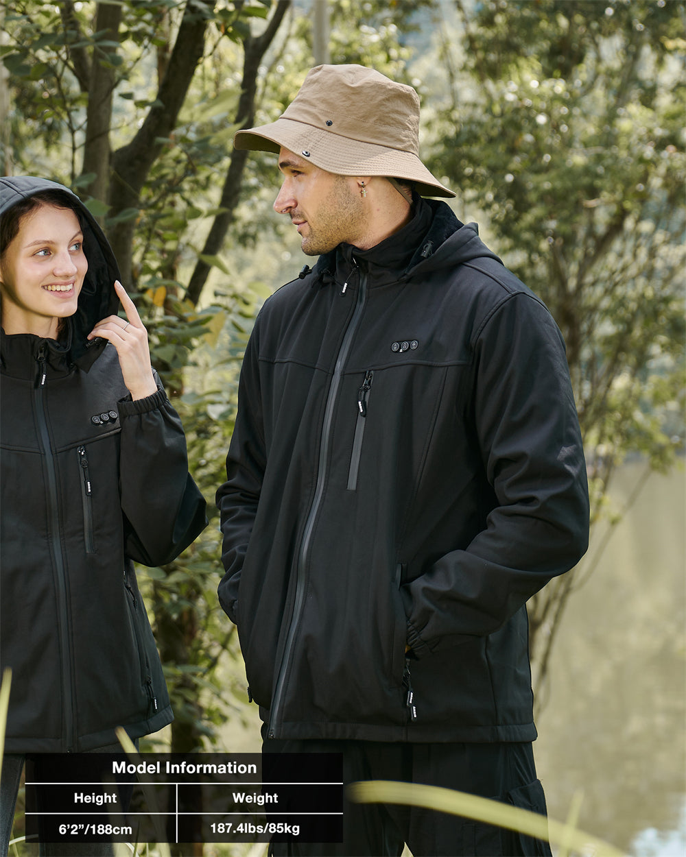 Calorix Heren Verwarmde Jas met 8 Warmtezones - Waterbestendig en Ademend Winterjack met Instelbare Warmtestanden - Werkt op Powerbank
